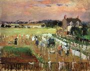 Berthe Morisot Hanging Out the Laundry to Dry oil on canvas